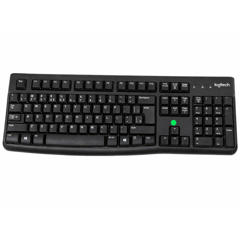 Teclado Logitech com fio USB Nf Garantia