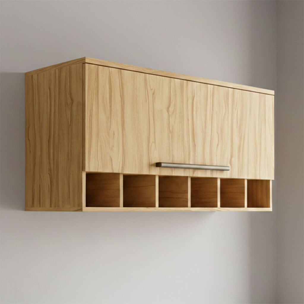 Armário Aéreo Cozinha 80 Cm Napoli 1 Porta 100% Mdf