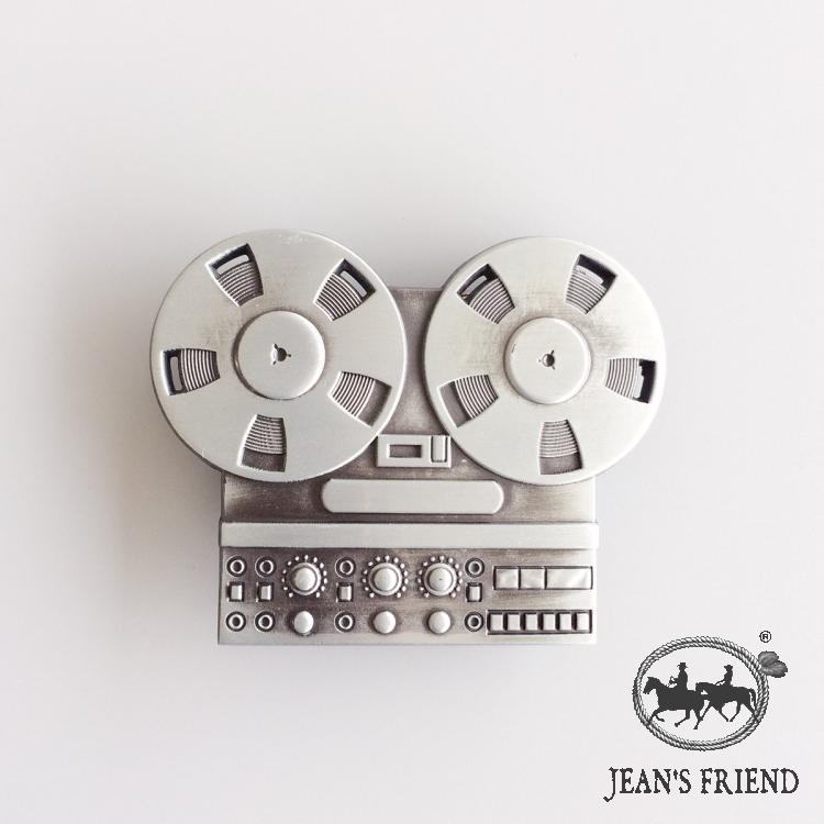 Denim Good Partner Music Series Fivela de cinto DJ Equipamento de instrumento Musical < DJ> Fivela de cinto em relevo Mu