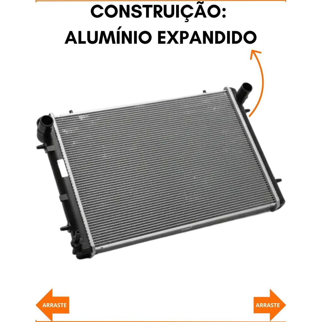 Radiador Expandido Citroen C4 Pallas Peugeot 307 308 407 408 2.0 16V 2005 2007 2010 2013 2016 — imagem 2 de 2
