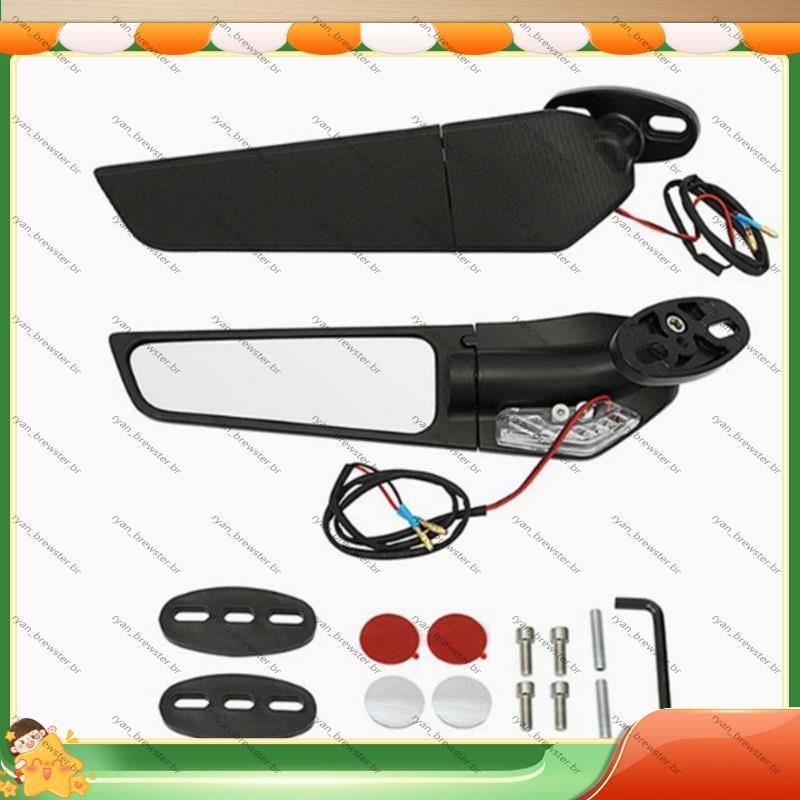 [Preferência R] Para CBR650R CBR500R Espelho Retrovisor De Motocicleta Lateral Fixo Com Sinal De Mudança De Direção