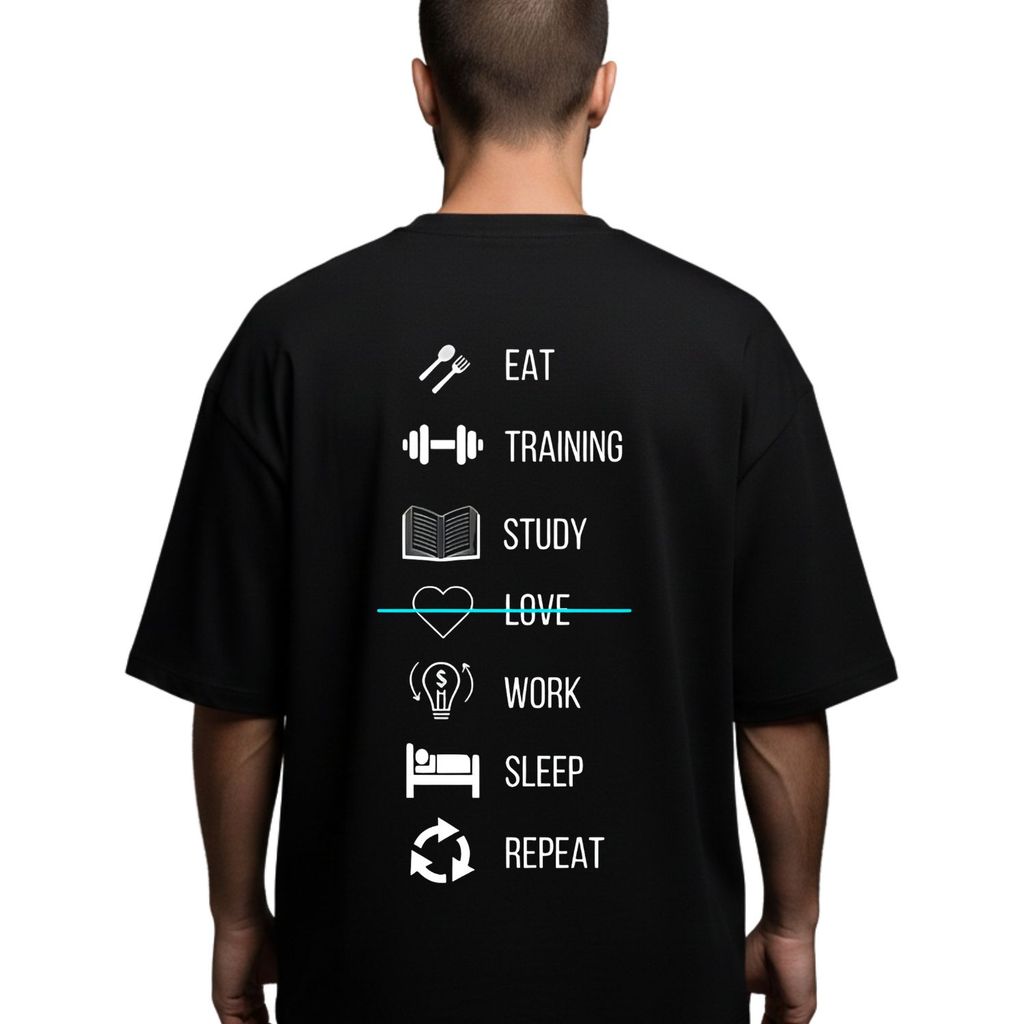 Camiseta Masculina Oversized Gym Academia Streetwear Urbano Estampada Casual E Confortável 100% Algodão Treino