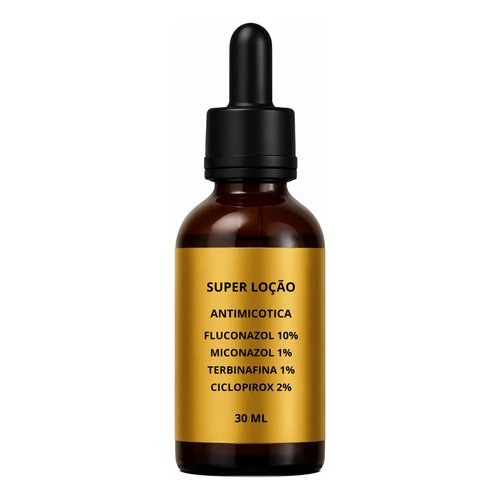 Super Loção Antimicótica 30ml Solução Micose Unhas Pés e Mãos