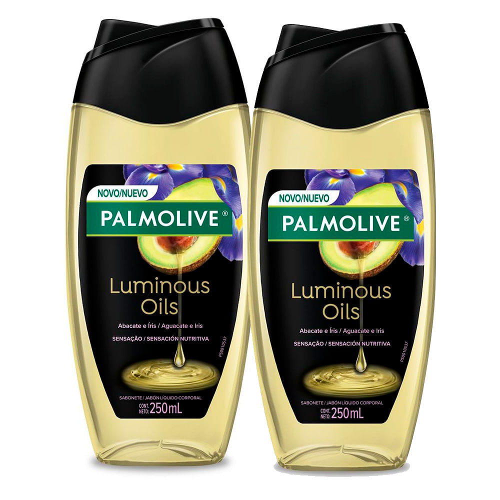 Kit 2 Sabonete Líquido Palmolive Luminous Oils Sensação Nutritiva 250ml