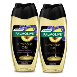 Kit 2 Sabonete Líquido Palmolive Luminous Oils Sensação Nutritiva 250ml