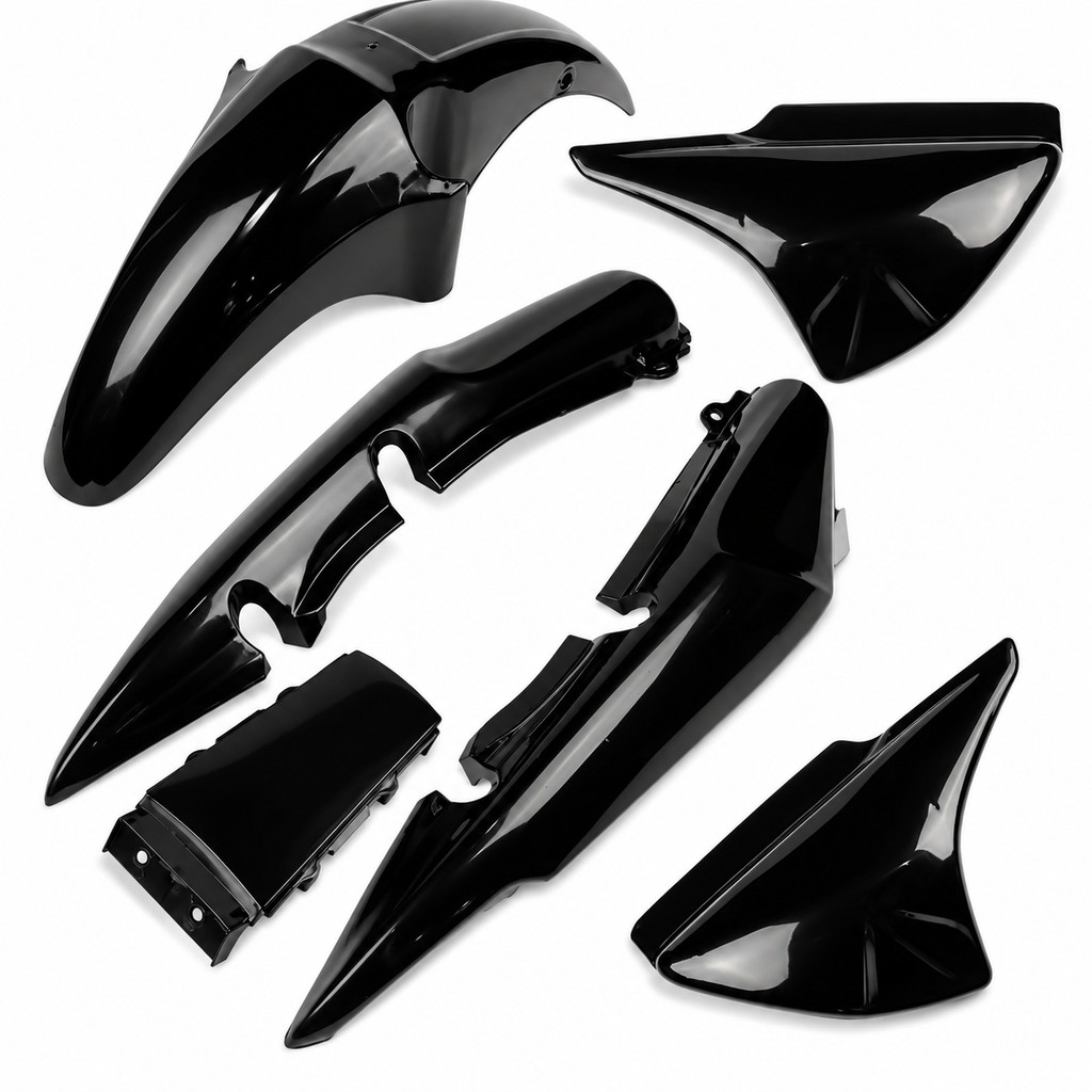 KIT CARENAGEM TITAN 150 2004-2008 - 3 PCS - PRETO INJETADO
