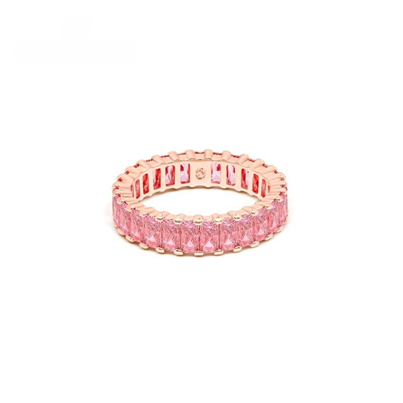 Anel 18J Ring MATRIX Colorfast, Anel de Prata 925, Anel Empilhável, Anel de Cristal, Anel de Diamante, Anel de Joalheria