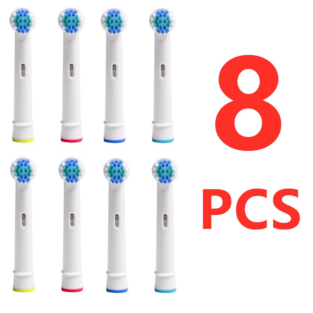 Pacote com 8 cabeças de reposição para escova de dentes elétrica Oral B
