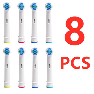 Pacote com 8 cabeças de reposição para escova de dentes elétrica Oral B