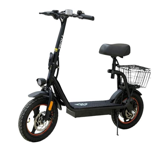 Patinete Elétrico HAO com Banco 350W 25km/H 100kg Preto Bivolt