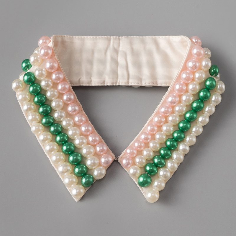 Sr. Colar sozinho colar versão coreana pérola colar falso moda colar redução de idade colar decorativo camisa colar fals