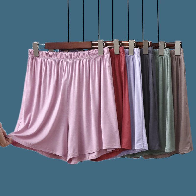 Cintura alta Modal tamanho grande Shorts feminino verão gordura mm solto All-Match calças casuais finas calças de perna 