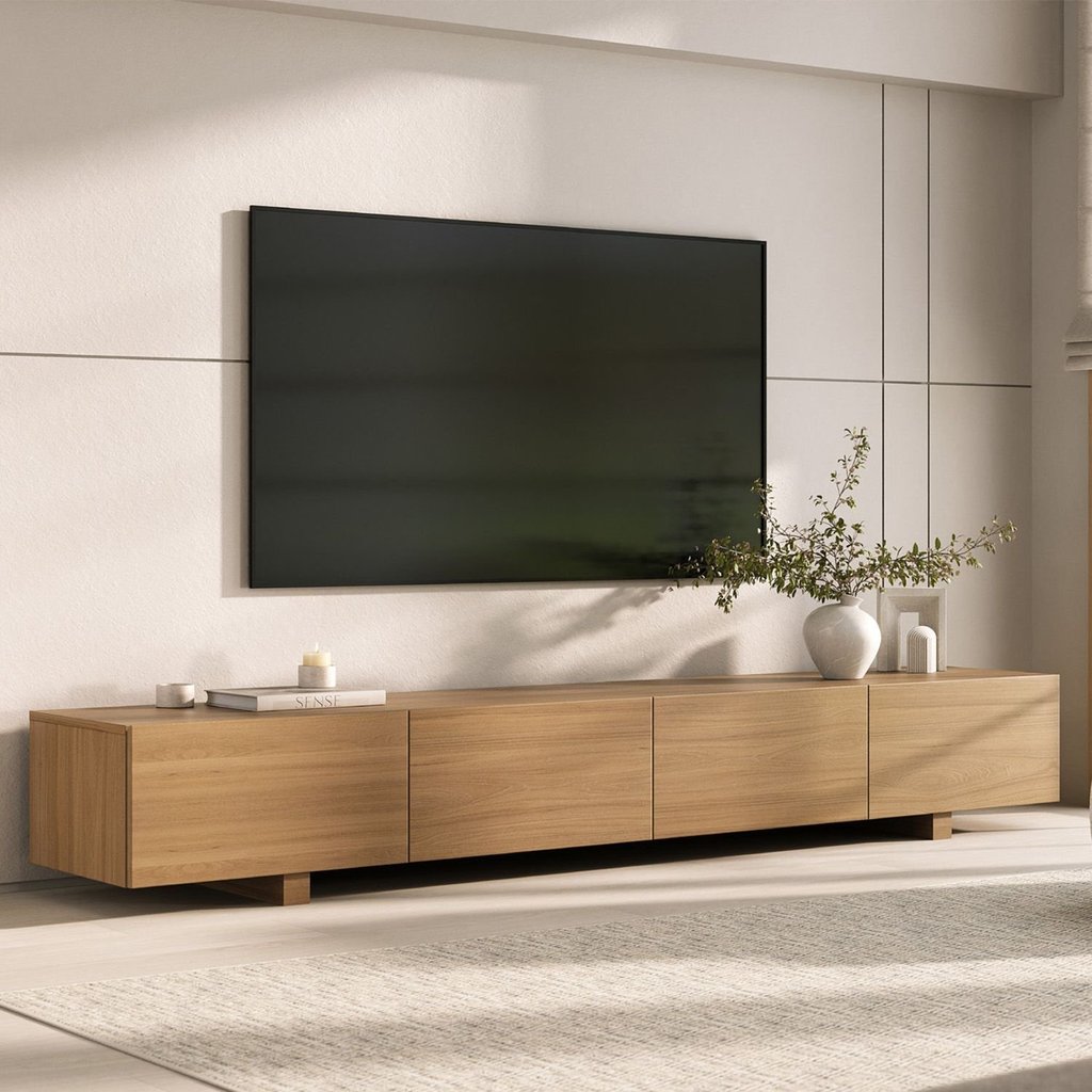 Rack para TV até 75 Polegadas Planejado 180cm Aruá CabeCasa MadeiraOriginals Marrom/Jatobá Jatoba