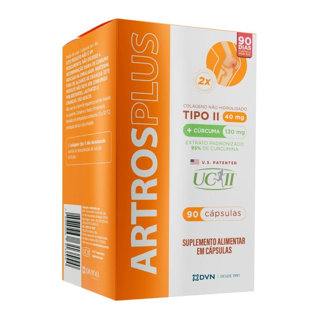 Colágeno Tipo2 UC-II 40mg+Cúrcuma 90 cápsulas - Artros Plus