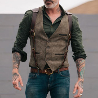Medieval Retro equitação mais magro olhar cavalheiro colete cintura estreita europeu americano palco Drama magro-ajuste 