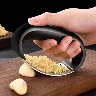 Prensa de alho em aço inoxidável, Manual, alho picado, ferramenta útil, cozinha, multifuncional, tiro doméstico, alho pr