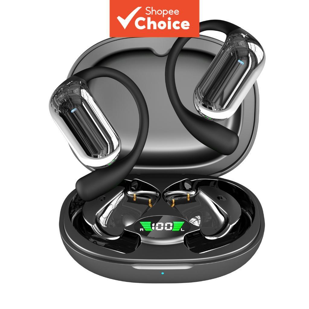 Fones De Ouvido Q16s Bluetooth TWS Earcuffs Clip-On Sem Fio HiFi Estéreo Esportes Abertos À Prova D'água Long Playtime T
