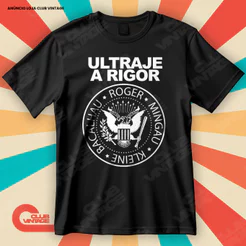 Camiseta Ultraje a Rigor Roger Rock Nacional Blusa Camisa de Rock 100% Algodão