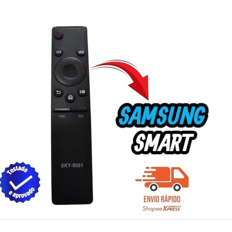 Controle Remoto Compativel com TV Samsung Smart 4K BN59-01259B / BN59-01259E / BN98-06901D / BN98-06762L SKY-8061