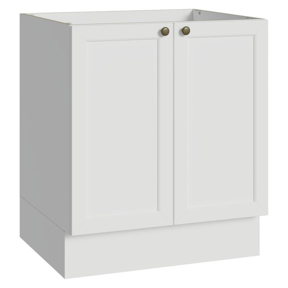 Balcão de Cozinha 70 cm 2 Portas (Sem Tampo) Branco Vik Madesa