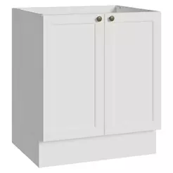 Balcão de Cozinha 70 cm 2 Portas (Sem Tampo) Branco Vik Madesa
