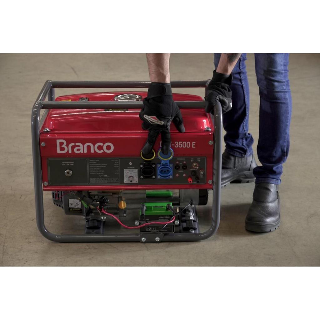 Gerador Gasolina 3,5Kva Mono Partida Elét B4T-3500 Branco