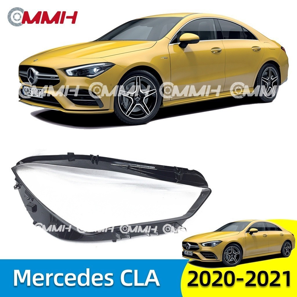 Mercedes Benz CLA W118 20-23 Tampa Do Farol Da Lâmpada Principal Luz Lente Abajur coverauto