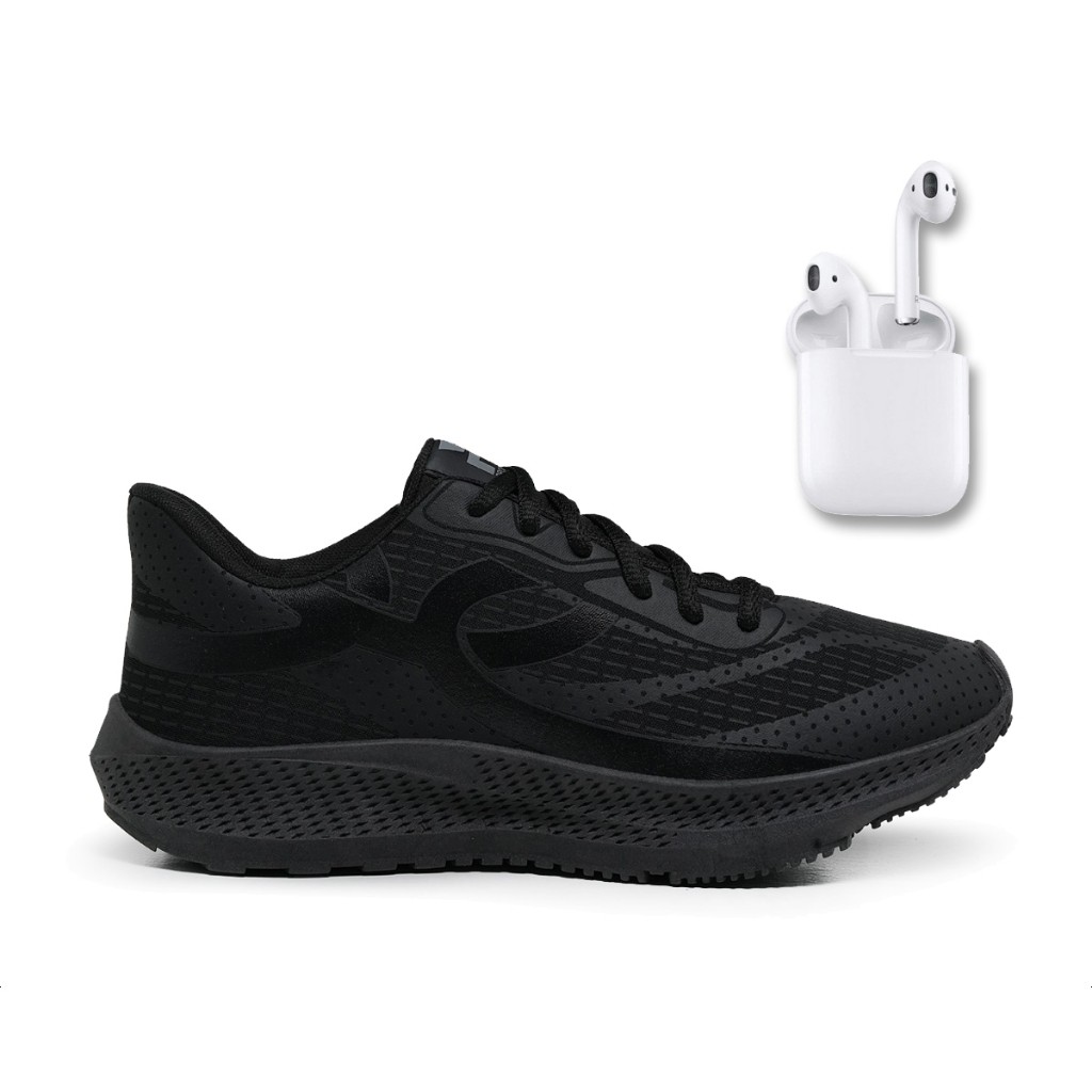 Tênis Masculino Prospect Olimp Conforto Esporte Leve Macio + Fone