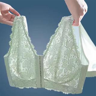 Colete estilo tamanho grande gordura mm roupa interior fivela frontal recebendo seios grandes seios pequeno sutiã Ultra-