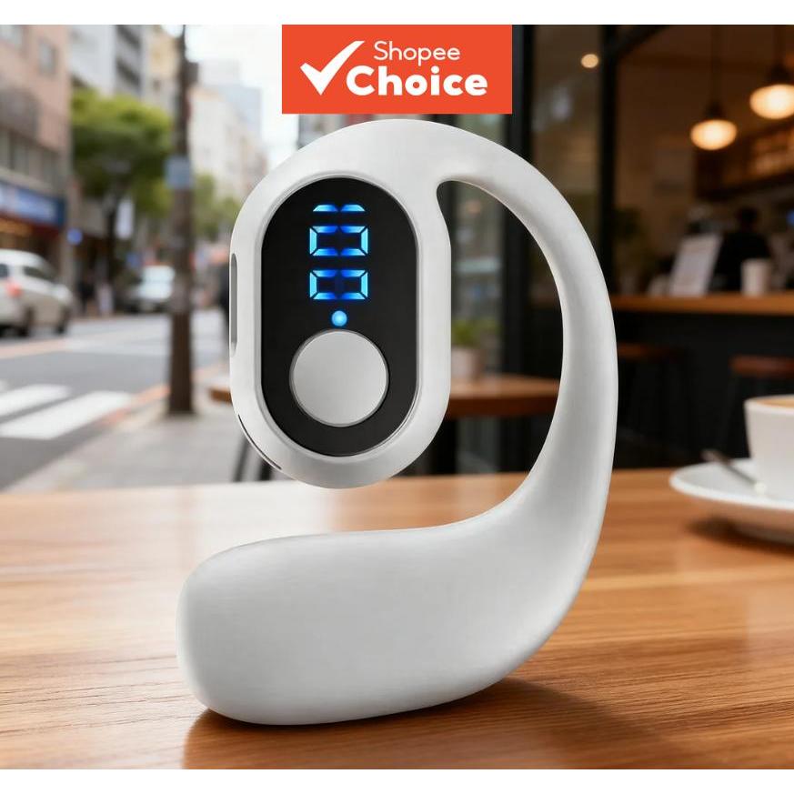 Fone de Ouvido KY2 Pro Bluetooth Sem Fio, Mono, à Prova d'Água, com Redução de Ruído, Microfone e Estojo