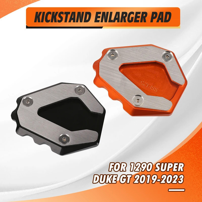 Para 1290 Super Duke GT/Motocicleta Kickstand Pé Suporte Lateral Extensão Almofada Placa De