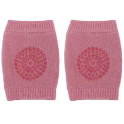 Joelheira Antiderrapante Para Bebê Rosa Buba