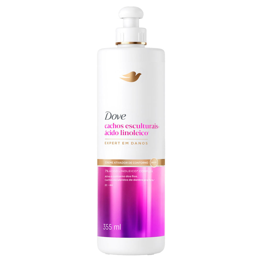 Creme Para Pentear Dove Cachos Esculturais + Ácido Linoleico 355ml