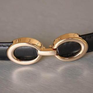 Cinto feminino fino de couro de primeira camada, fivela metálica, estilo minimalista luxuoso
