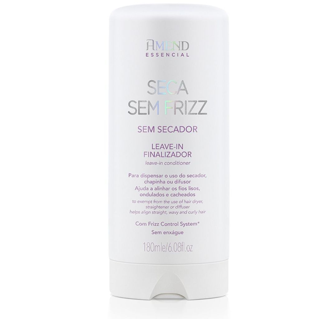 Amend Seca Sem Frizz 180ml – Protetor Térmico e Anti Frizz Para Secador e Chapinha
