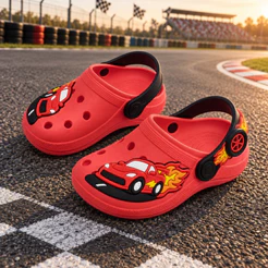 Sandália Infantil Menino Chinelo Nuvem Carro Confortável Leve Macio Colorido Antiderrapante Casual Carros Carrinho