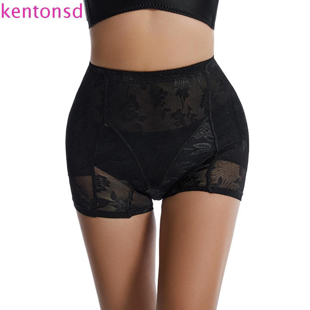 KENTONSD Calcinha modeladora de quadril feminina, calcinha de renda de cintura alta com enchimento, 3VPG modelagem abdom