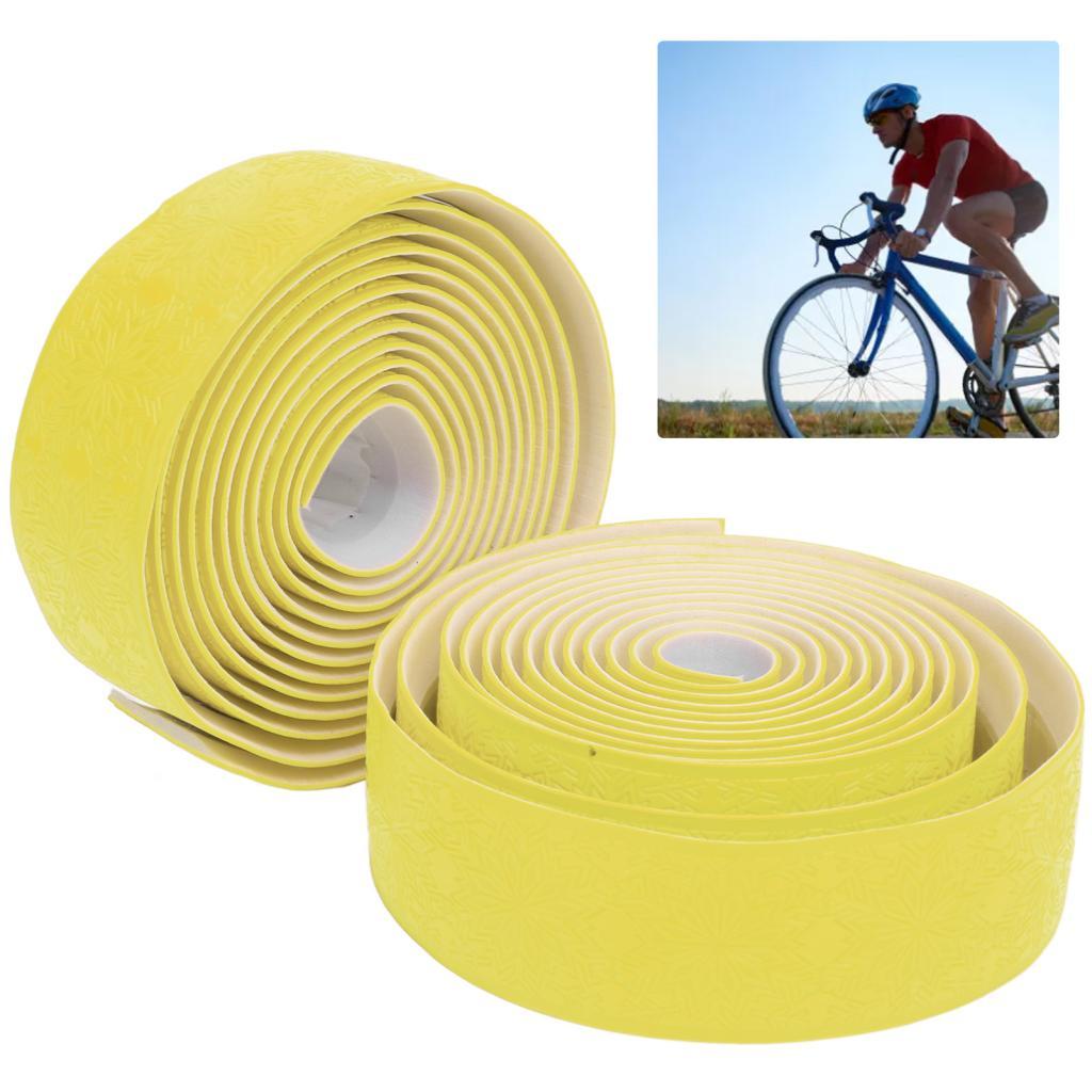 A fita de guiador Domary absorve o suor, fácil de limpar, silicone PU EVA com absorção de choque com padrão de floco de