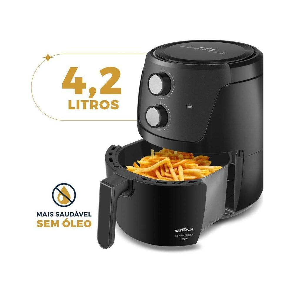 Air Fryer Britânia BFR36A 4, 2L Preta — imagem 2 de 2