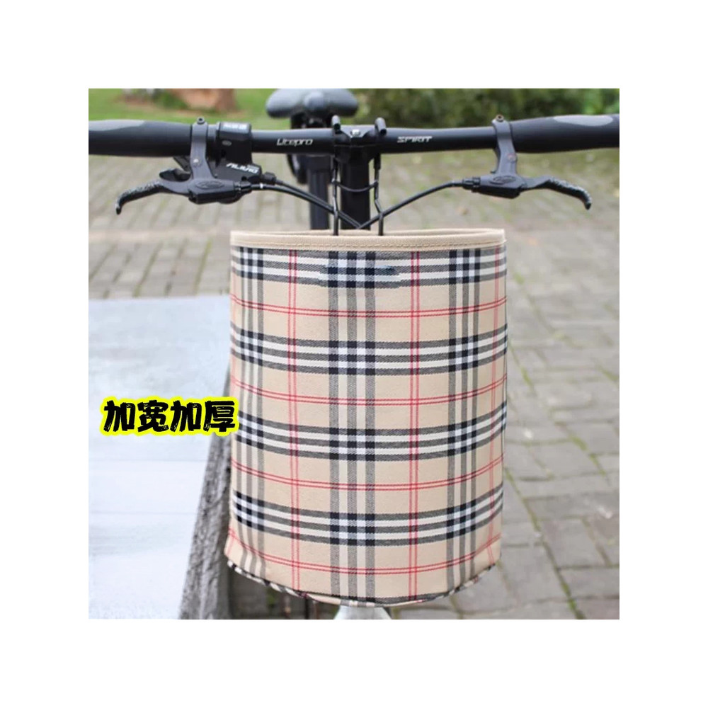 Cesta dobrável cesta de pano da bicicleta cesta dianteira Rack Mountain Bike crianças cesta vegetal dedicada