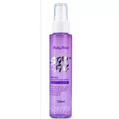 Bruma Fixadora Ruby Rose Stay Fix Efeito Glow 120ml – Fixador de Maquiagem Hidratante