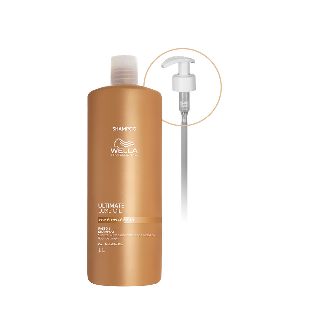 Kit Wella Professionals Ultimate Luxe Oil - Shampoo Litro e Válvula (2 produtos)