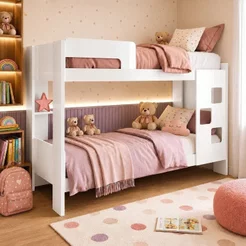 Beliche 100% MDF com Prateleira Vegas Branco Branco