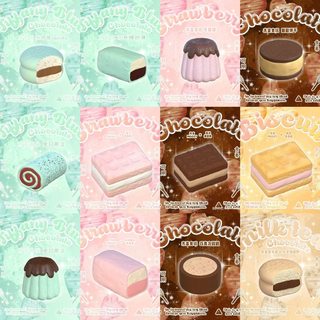 Brinquedo Squishy Moozy Dream Pie & Canelé - Comida Realista de Rápido Recuperação para Alívio do Estresse, Mini Figurin