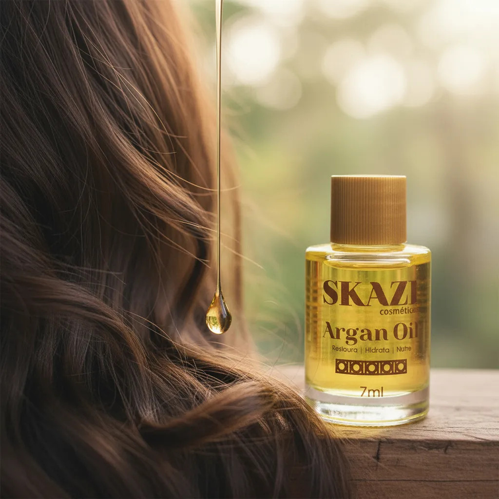 Kit 2 Óleos de Argan 7ml Skazi Cosméticos - Finalizador Capilar com Proteção Térmica · foto 2