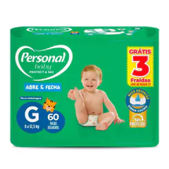 Fralda Personal Baby Protect & Sec Tamanho G Leve 60 Pague 57 Fraldas Descartáveis