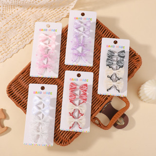 4 Pçs Novo Laço Arco Grampos De Cabelo Para Bebê Menina Coreano Doce Bowknot Presilhas Artesanais Crianças Acessórios O em Oferta na Shopee