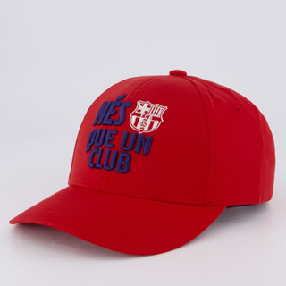 Boné Barcelona Més que Um Club Vermelho em Oferta na Shopee