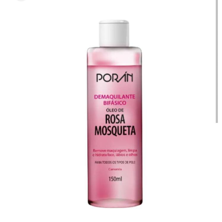 DEMAQUILANTE BIFÁSICO ROSA MOSQUETA 150ML - PORÁN