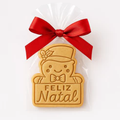 Cortador de Biscoito Natal Papai Noel Ginger Rena Feliz Natal